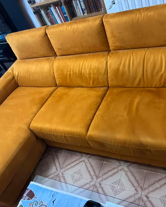 Divano Libolla angolare con chaise longue