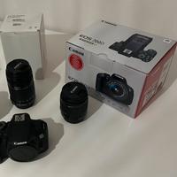 Canon eos 700D + 2 obiettivi + 2 batterie