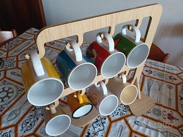 Portatazze in legno 