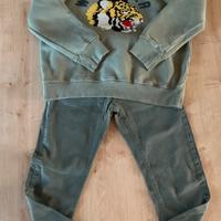 Set Zara felpa e jeans taglia 11/12 anni.