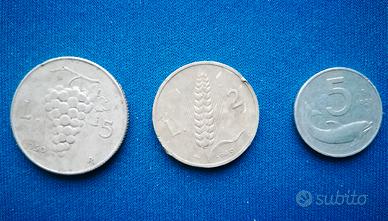 3 monete in LIRE