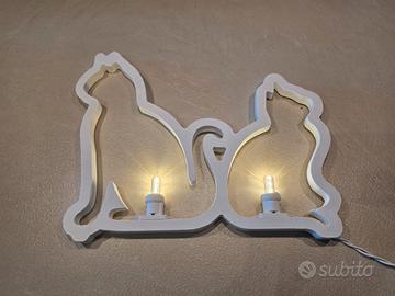 gatto luminaria
