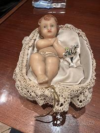 Bambinello in cera circa 25cm