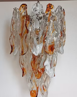 Lampadario Toni Zuccheri Mazzega Murano 