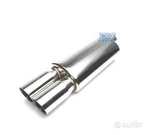 SCARICO UNIVERSALE IN ACCIAIO INOX A DOPPIA USCITA