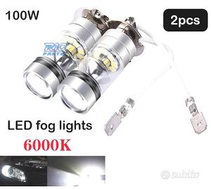 KIT DI LAMPADE ANTI-FOSCHIA A LED H3 100W CANBUS