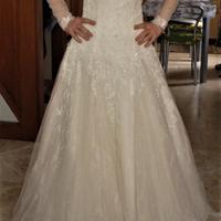 Vestito da sposa bianco tg. 42/44 perfetto