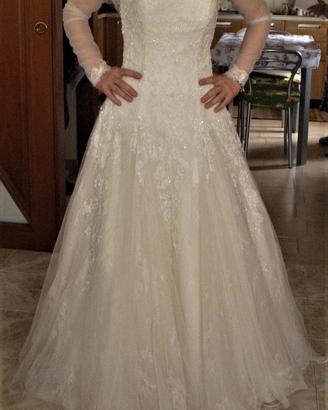 Vestito da sposa bianco tg. 42/44 perfetto