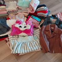 Lotto vestiti per bambina 8/10 anni più 70 pezzi