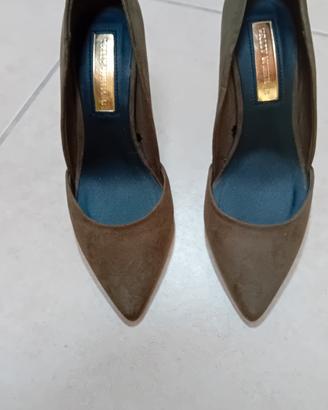 Scarpe n. 37 verde stupende tacco bella TallyWeijl