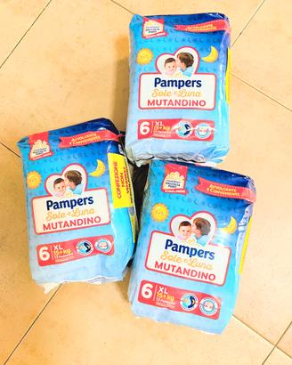 Pannolini Mutandino Pampers Sole e Luna Taglia6 XL