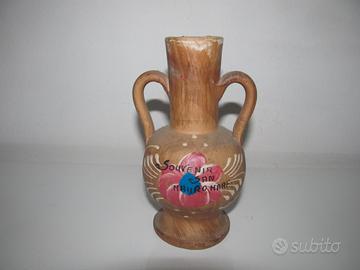 Vaso Legno Souvenir San Mauro Mare Vintage Unico