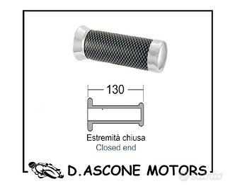 Coppia manopole carbon look in pvc UNIVERSALI