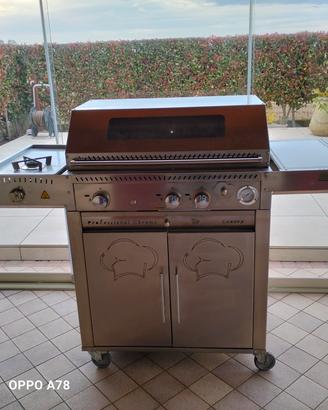 barbecue  a gas completamente inox