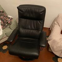 Poltrona reclinabile in ecopelle