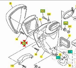 Filtro aria Yamaha XV Warrior 5PX144510000
