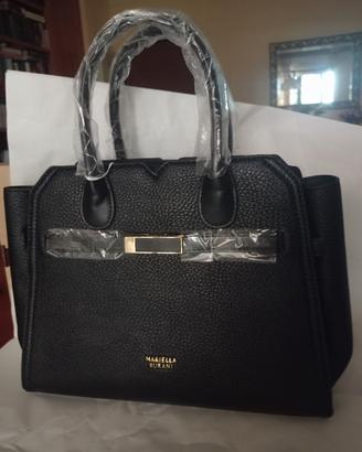Borsa Mariella Burani nera nuova con tracolla e cr
