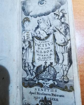Libro antico Cornelio Tacito