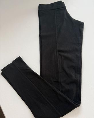 Leggings neri a vita alta da donna