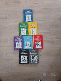 Lotto 8 Libri "Diario di una Schiappa" Jeff Kinney