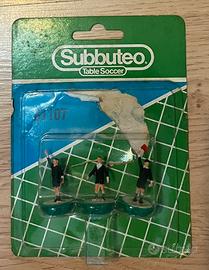 Subbuteo terna arbitrale e bandierine fallo latera