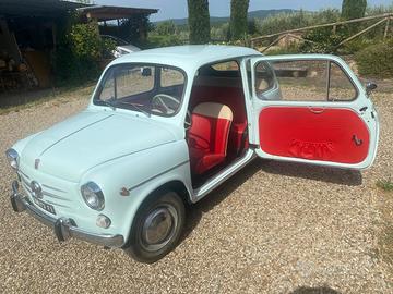 Fiat 600 d del 1963  targhe e documenti originali