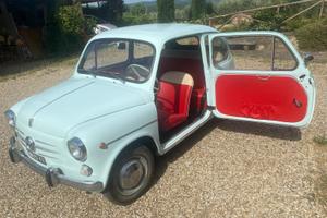 Fiat 600 d del 1963  targhe e documenti originali