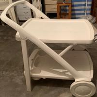 Carrello portavivande richiudibile in plastica 