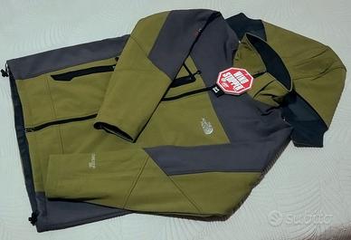 Giacca antivento Softshell nuova XL con cappuccio 