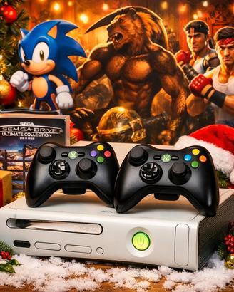 🎅🏼🎮 Console xbox360 con 2 joypad e 50 giochi 