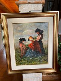 Quadro di pregio dipinto a olio di artista Decedut