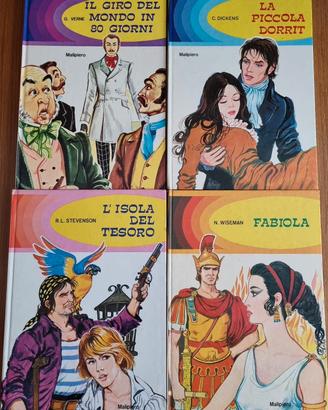 4 romanzi classici per bambini,edizione anni 70/80