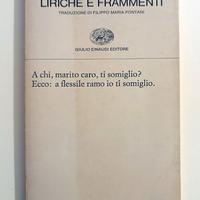 Libro  Saffo Alceo Anacreonte
