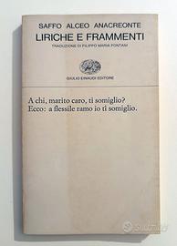 Libro  Saffo Alceo Anacreonte