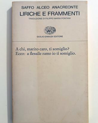 Libro  Saffo Alceo Anacreonte