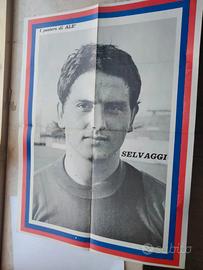POSTER ALE'TARANTO FRANCO SELVAGGI 1977 NO ULTRAS