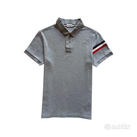 Polo Moncler Uomo S Grigio Cotone Manica corta