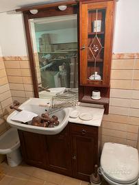Mobile da bagno arte povera in legno