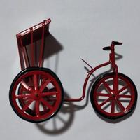 Risciò in fil di ferro bordeaux vintage anni 70