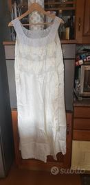 Camicia da notte Raso panna