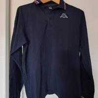 Polo Kappa manica lunga blu