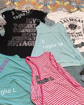 Y2K T-shirt magliette estive taglia 14-L