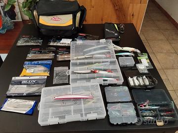 Pesca spinning artificiali gomme e canna