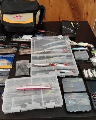 Pesca spinning artificiali gomme e canna