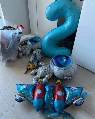 palloncini festa bimbo 2 anni