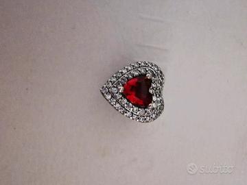 Charm Pandora Cuore Rosso e Pavè 799218C02