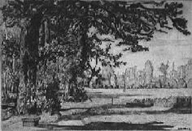 Quadro 'Bosco alla Canonica in Brianza' di F.Comi