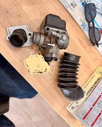 Carburatore 25 curva malossi e manicotto ariete
