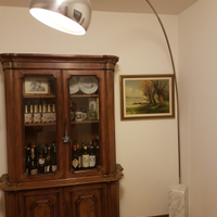 Lampada flos arco terra telescopica base in marmo