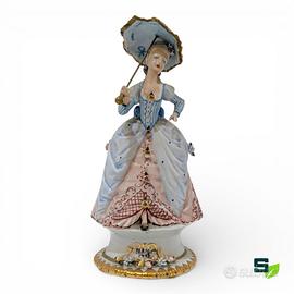 CAPODIMONTE DAMA CON PARASOLE PARIGI 1780